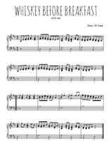 Téléchargez l'arrangement pour piano de la partition de Whiskey before breakfast en PDF